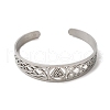 304 Stainless Steel Hollow Cuff Bangles BJEW-Z022-03P-2
