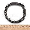 304 Stainless Steel Byzantine Chains Bracelets for Women Men BJEW-A031-04E-AS-3