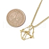 3Pcs 3 Sizes Stainless Steel Macrame Pouch Empty Stone Holder for Necklace Makings NJEW-JN04822-3