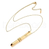 304 Stainless Steel Cable Chain Breathing Necklaces NJEW-M050-01G-4