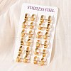 304 Stainless Steel Hoop Earrings EJEW-O087-08B-4