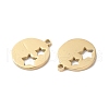 Ion Plating(IP) 316L Surgical Stainless Steel Charms STAS-H213-78G-2