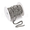 Tarnish Resistant Men's Jewelry Making 304 Stainless Steel Double Link Curb Chains CHS-A003C-1.2mm-4