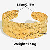 304 Stainless Steel Textured Cuff Bangles for Women MV3709-2-4