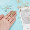 HOBBIESAY 40Pcs 2 Colors Rack Plating Brass Pave Clear Cubic Zirconia Links FIND-HY0003-91-3