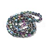 Electroplate Glass Beads Strands EGLA-C010-01A-HP02-2