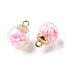 Glass Pendants FIND-Z083-01G-2