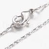 Brass Chain Necklaces MAK-L009-02P-1