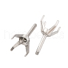 304 Stainless Steel Stud Earring Findings STAS-B091-02C-07P-2