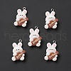 Music Theme Opaque Resin Pendants X-RESI-E024-06P-02-2