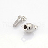 925 Sterling Silver Round Box Clasps STER-L018-01-6mm-3
