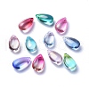 Transparent Glass Charms GLAA-O017-01-1