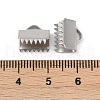 304 Stainless Steel Ribbon Crimp Ends STAS-E471-05J-P-3
