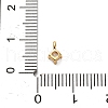 925 Sterling Silver Clear Cubic Zirconia Flat Round Charms STER-U009-07G-01-3