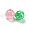 UV Plating Iridescent Acrylic Beads MACR-K353-32-3