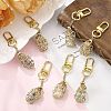 Chakra Natural Gemstone Chips inside Glass Wishing Bottle Pendant Decoration HJEW-JM03138-01-1