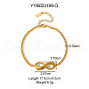 Elegant Stainless Steel Infinity Link Bracelets FI6719-1-2