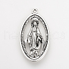Tibetan Style Alloy Pendants X-TIBEP-Q078-38AS-RS-4