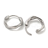 316 Surgical Stainless Steel Hoop Earrings EJEW-D096-18B-AS-2