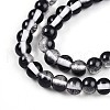 Baking Painted Transparent Glass Beads Strands DGLA-N011-6mm-10-3