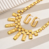 Geometric Hollow Texture Iron Stud Earrings & Bib Necklaces Sets for Women's Banquet Wedding DP0438-1