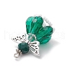 Faceted Glass Pendants PALLOY-MZ00583-08-4