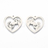 Non-Tarnish 201 Stainless Steel Pendants STAS-N098-118P-1