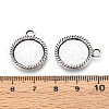 Tibetan Style Alloy Pendant Cabochon Settings PALLOY-N178-07AS-3