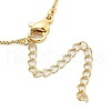 Brass & Plastic Pearl Letter Pendant Box Chain Necklaces for Women NJEW-U017-01G-17-4