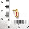 Brass Pave Cubic Zirconia Charms KK-F894-13G-05-3