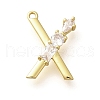 Brass Micro Pave Cubic Zirconia Pendants KK-M310-01G-24-1