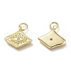 Brass Micro Pave Cubic Zirconia Pendants KK-P188-C03-G-2