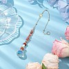 Natural Agate Chip Hanging Ornaments HJEW-TA00262-03-2