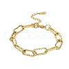 304 Stainless Steel Paperclip Chain Bracelets for Women BJEW-Q040-02G-2
