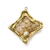 304 Stainless Steel Enamel Pendants STAS-H201-03G-02-1