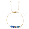 Adjustable Natural Lapis Lazuli Braided Bead Bracelets DH2886-9-2