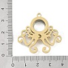 Ion Plating(IP) 304 Stainless Stee Locket Pendants STAS-S132-02G-3