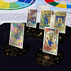 4Pcs 4 Style Wooden Tarot Card Stand Holder DJEW-WH0041-007-5
