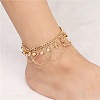 Bohemian Bell Alloy Tassel Anklets for Women FS-WG4DBF7-01-2