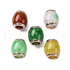 Brass Natural Myanmar Jade Beads KK-Q050-05-1