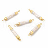 Baroque Natural Keshi Pearl Connector Charms PEAR-P004-31KCG-1