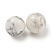 Natural Howlite Round Ball Figurines Statues for Home Office Desktop Decoration G-P532-02A-27-2