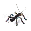 Glass Seed Beaded Ant Pendants PALLOY-MZ00468-4