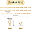 Globleland 5M 304 Stainless Globleland 304 Steel Paperclip Chains FIND-GL0001-82-2