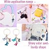 Olycraft 2 Sets Printed Alloy Enamel Keychains KEYC-OC0001-29-7
