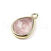 Natural Strawberry Quartz Faceted Pendants G-U019-05G-06-2
