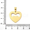 304 Stainless Steel Enamel Pendants STAS-S163-09C-G-3