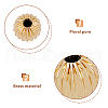 HOBBIESAY 120Pcs 6 Style Brass Groove Bead KK-HY0002-98-4