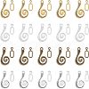 4 Colors Alloy Hook and Eye Clasps PALLOY-FH0001-28-RS-1