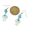 Resin Mushroom Dangle Earrings EJEW-JE05398-4
